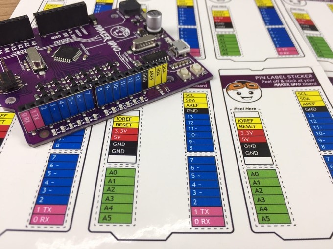 Maker UNO Uyumlu Kart Pin Etiketleri