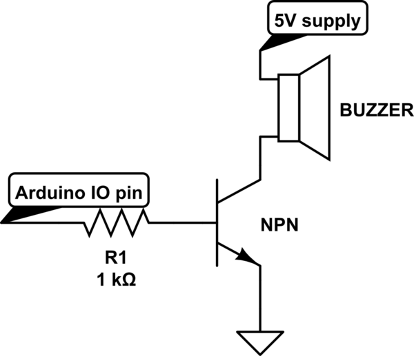 Buzzzer Devre Şeması