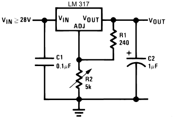 lm317t - to220 entegre örnek uygulama
