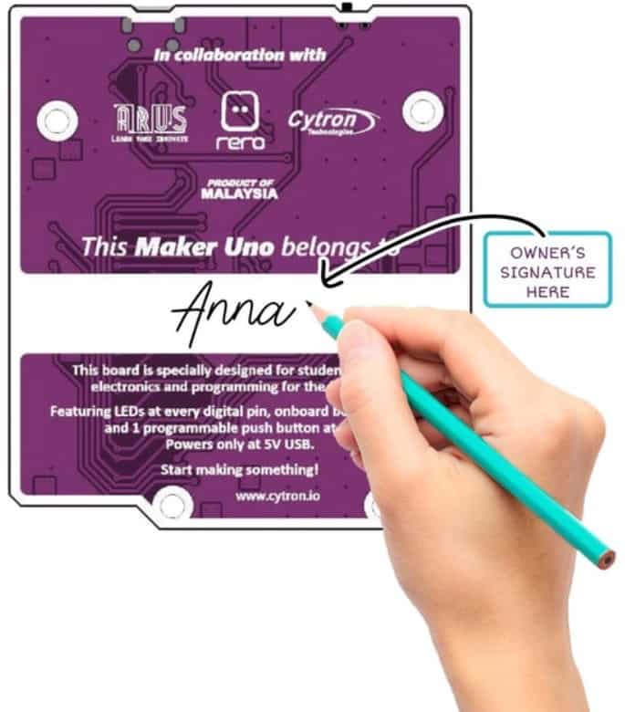 Maker UNO Kişiselleştirilebilir Arka Yüzey