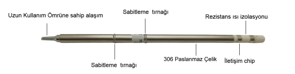 Bakon T-12 -C1 Lehimleme Havya Ucu Detay