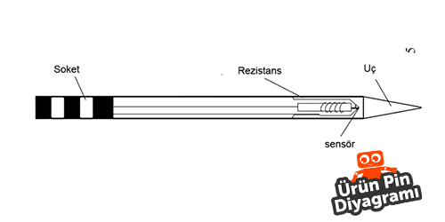 Bakon T-12 -C1 Lehimleme Havya Ucu Pin Diyagramı