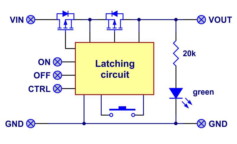 mosfet′li ters gerilim korumalı düşük güçlü pushbutton anahtar devresi - pl2808 devre şeması 3