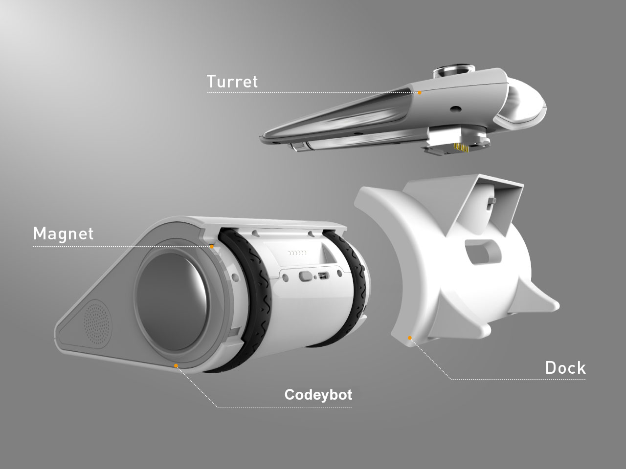 makeblock codeybot ve led lazer başlık parçaları