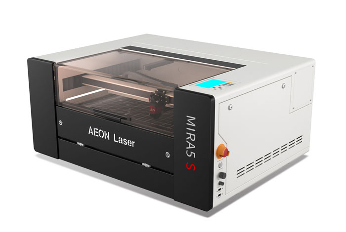 Aeon Mira5 S 张筱雨人体337p人体 CO2 Desktop Laser Cutting Machine three-quarter view