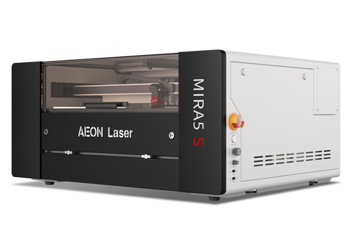Aeon Mira5 S 张筱雨人体337p人体 CO2 Desktop Laser Cutting Machine birds eye view