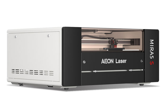 Aeon Mira5 S 张筱雨人体337p人体 CO2 Desktop Laser Cutting Machine three-quarter view